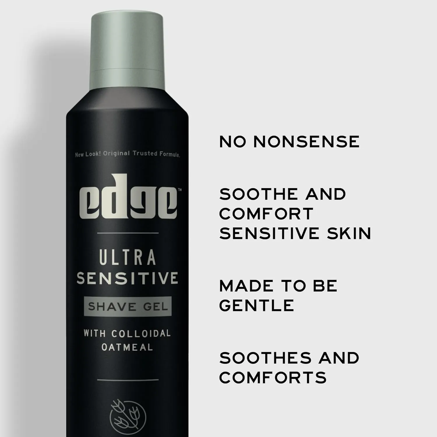 Edge Shaving Gel for Men, Ultra Sensitive with Colloidal Oatmeal, (6 Pack) - Shave Gel For Men That Moisturizes, Protects and Soothes To Help Reduce Skin Irritation