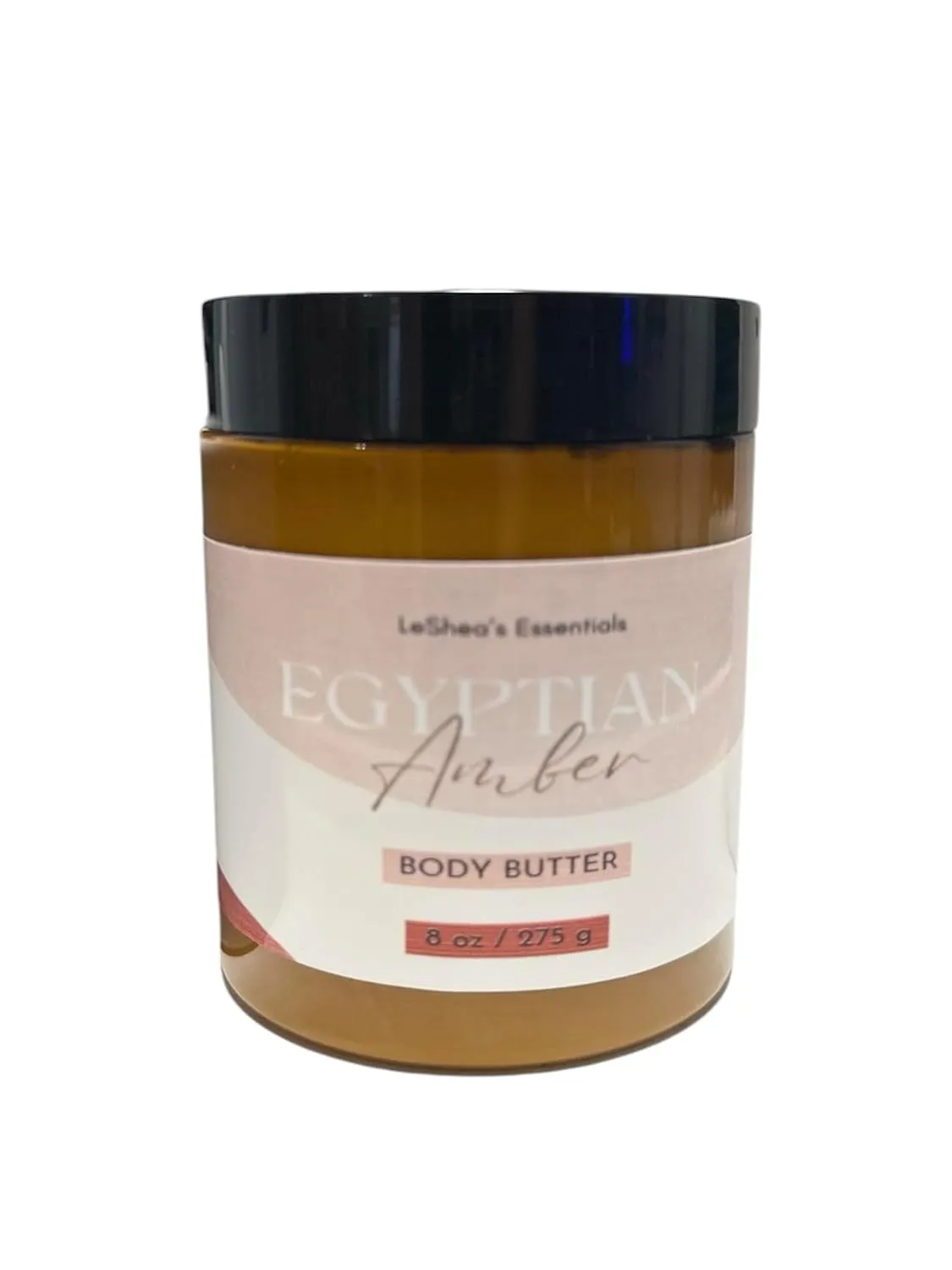 Egyptian Amber Body Butter with African Shea Butter, Mango Butter, Vitamin E Oil, Aloe Vera, Hydrating Skin Cream, Vegan Moisturizer, Thick Lotion Plant Based Care for Dry Cracked Hands Feet 8 oz