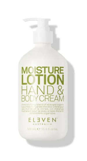 ELEVEN AUSTRALIA Moisture Lotion Hand & Body Cream Hydrating, Fast-Absorbing Formula for Soft, Nourished Skin, Lightweight, Non-Greasy Body Moisturizer with Shea Butter & Aloe Vera