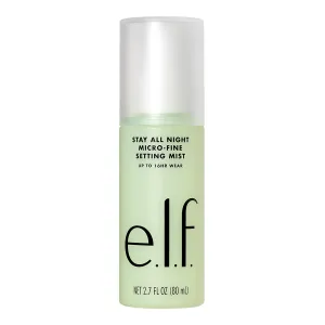 e.l.f. Stay All Night Micro-Fine Setting Mist, 16HR Wear, Hydrating & Refreshing, 2.7 Fl Oz (80mL) (Pack of 2)