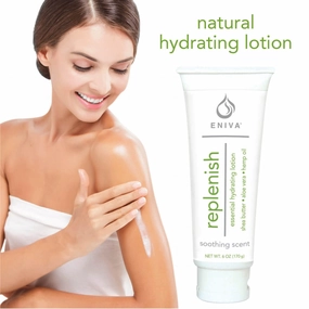 Eniva Premium Moisturizing Cream Body and Face Moisturizer for Dry Skin Replenish Natural Hydrating Lotion | Non-Greasy | Light Fragrance | (6 oz)
