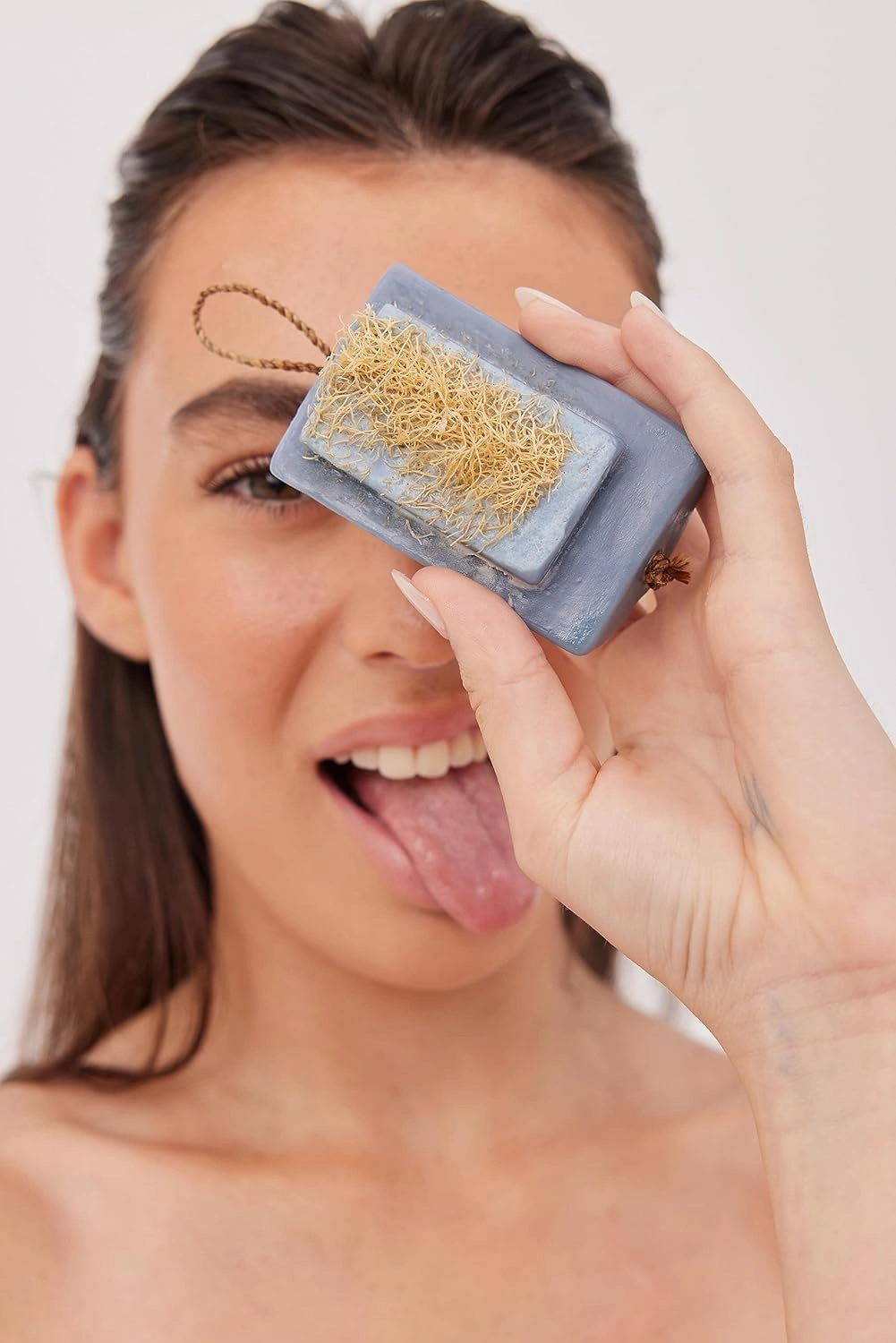 Envy U Extra Strength Cystic Acne Soap Bar - Helps with Severe Acne, Blocked Pores, Redness, and Inflammation - Natural Organic Soap on a Rope with Coconut and Sulphur - Face and Body Wash
