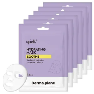 Epielle Hydrating Sheet Mask – Ultra Moisturizing Facial Mask for Dry, Dehydrated Skin (Pack of 6), Easter Gift
