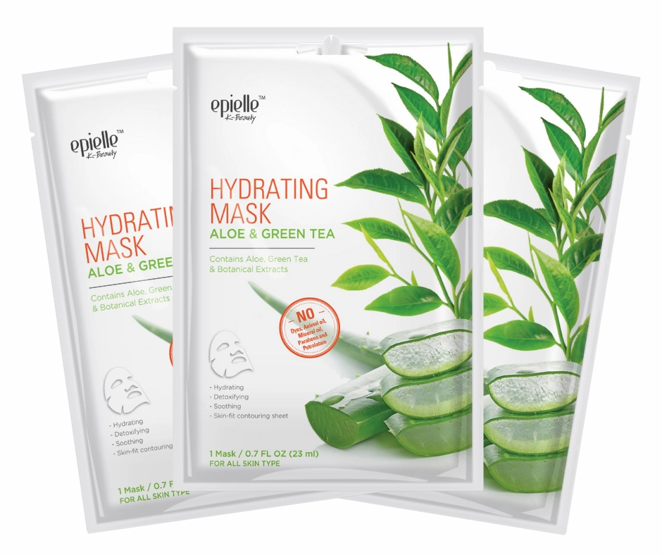 epielle Aloe & Green Tea Hydrating Mask | 3pk