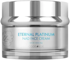 Eternal Platinum NAD Face Cream, Resveratrol, Collagen, Niacinamide Hyaluronic Acid, Vitamin C & E, Aloe Vera, Shea Butter, Skin Care Wrinkles Moisturizer Firming Tightening, Neck Facial Cream, 1.8 Oz