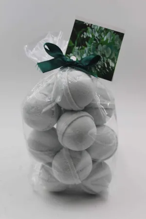 EUCALYPTUS & SPEARMINT - 14 Bath Bomb Fizzies - 14 per bag - USA MADE, SHEA, MANGO AND COCOA BUTTER, Ultra Moisturizing - Great for Dry Skin