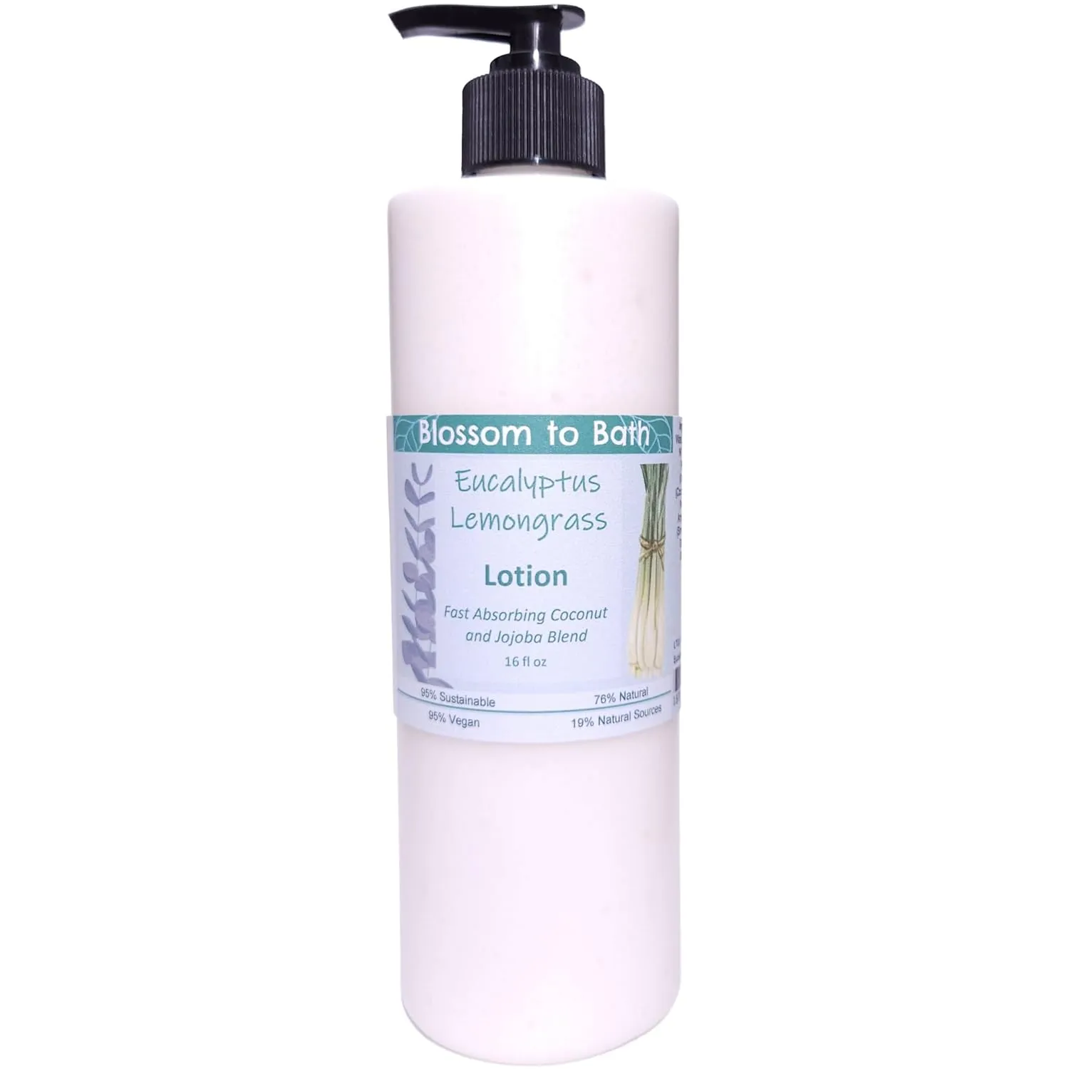 Eucalyptus Lemongrass Lotion (16 ounce) - Pure Essential Oil Fragrance - Absorbs Quickly with a Herbally Clean Natural Scent