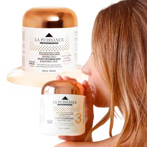 Extra Cell Plex Deep Conditioning Hair Mask Step 3 - Moisturizing Repair Treatment for Damaged Hair - Ideal for Color-Treated, Bleached & Chemically-Treated Hair for Home and Salon Use