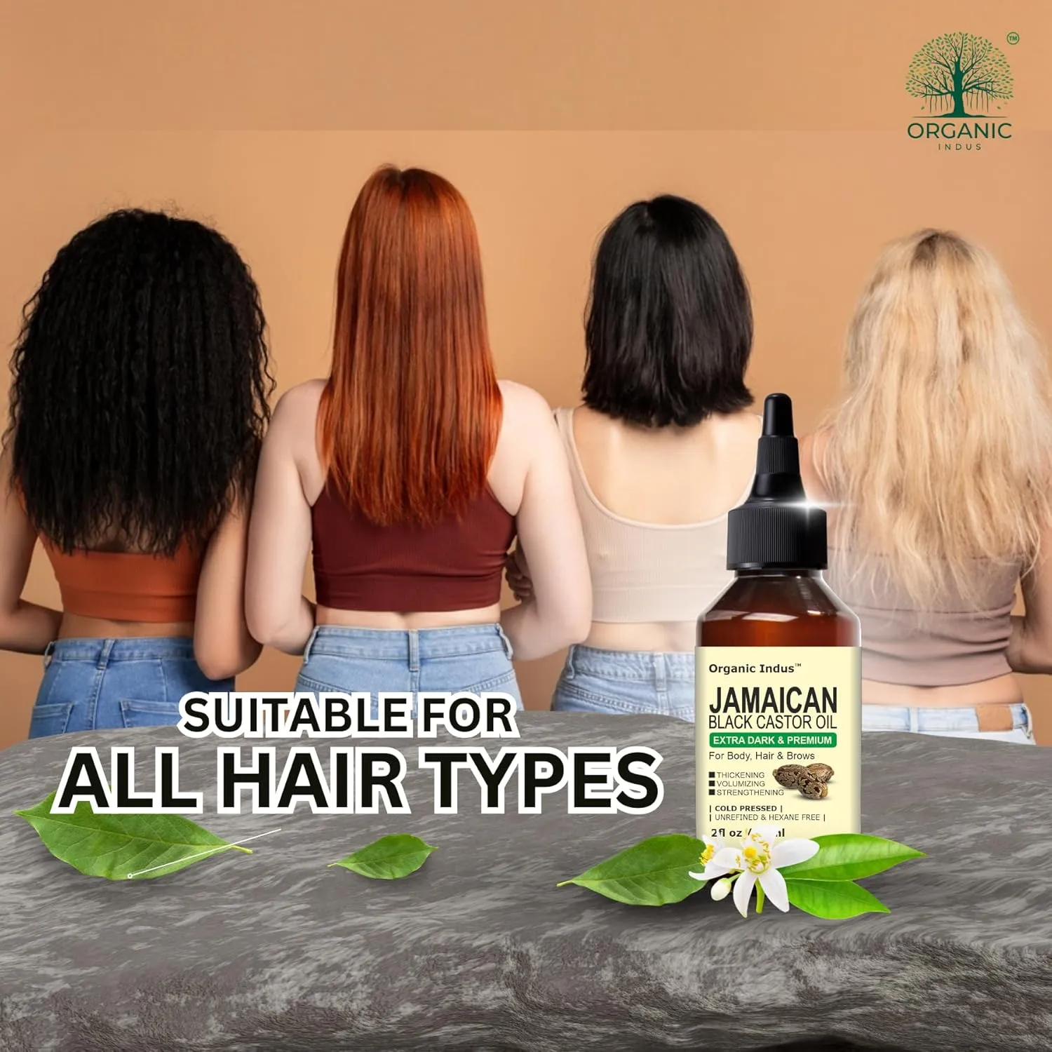 Extra Dark Jamaican Black Castor Oil for Healthy, Thick and Black Hair, Scalp Massage, Skin Moisturizing, Eyelash Growth and Eyebrow Enhancer, 4 Ounce