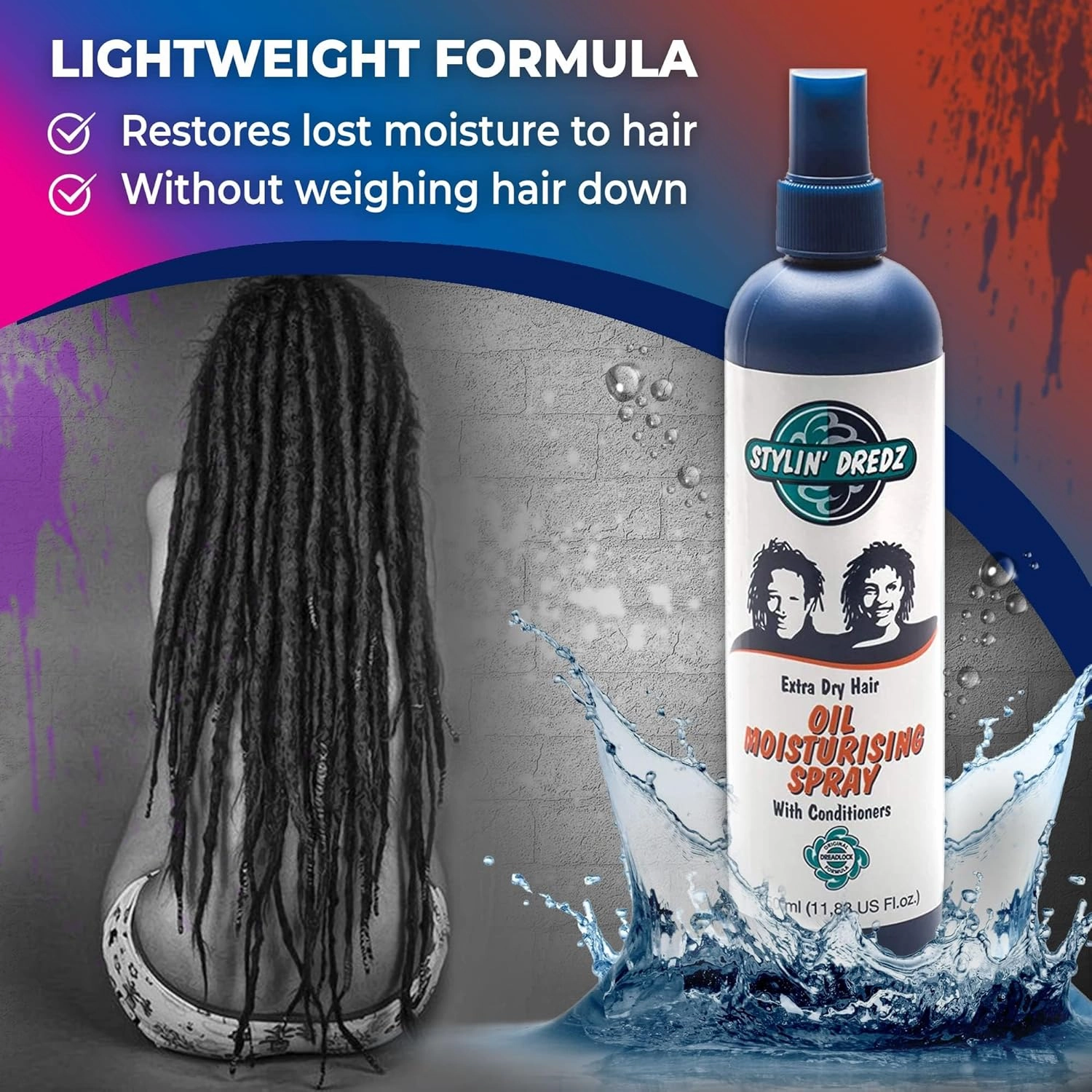 Extra Dry Hair Oil Moisturizing Spray with Conditioners | Dreadlock Spray & Braid Moisturizer 350 ml - Pack of 2