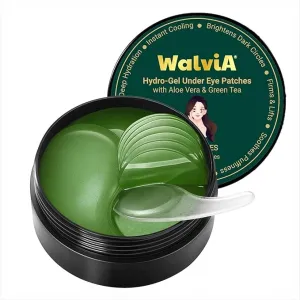 Eye Serum Patch Anti-Aging Under Eye Mask for Removing Dark Circles, Repair Fine Lines Puffiness & Wrinkles(60 Pcs) (Medium, Aloe vera)