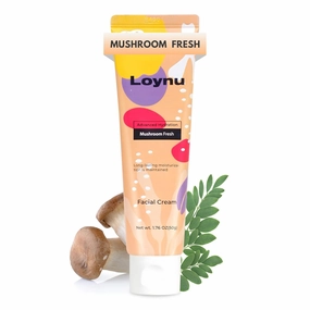 Face Moisturizer for Dry Skin, Korean Facial Cream, Moisture for Sensitive Skin, Hydrating Lotion with White Musk/Mushroom Fragrance, Thick Extra Moisturizing (Non-Irritating Formula), 1.76 Oz