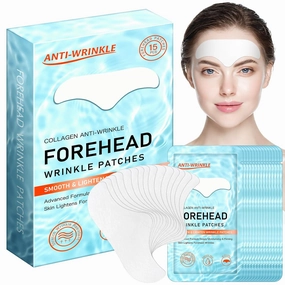 Forehead Wrinkle Patches - Overnight Face Lift Tape for Wrinkle Removal, Firming & Hydrating Anti-Wrinkle Skincare - (15 PCS)