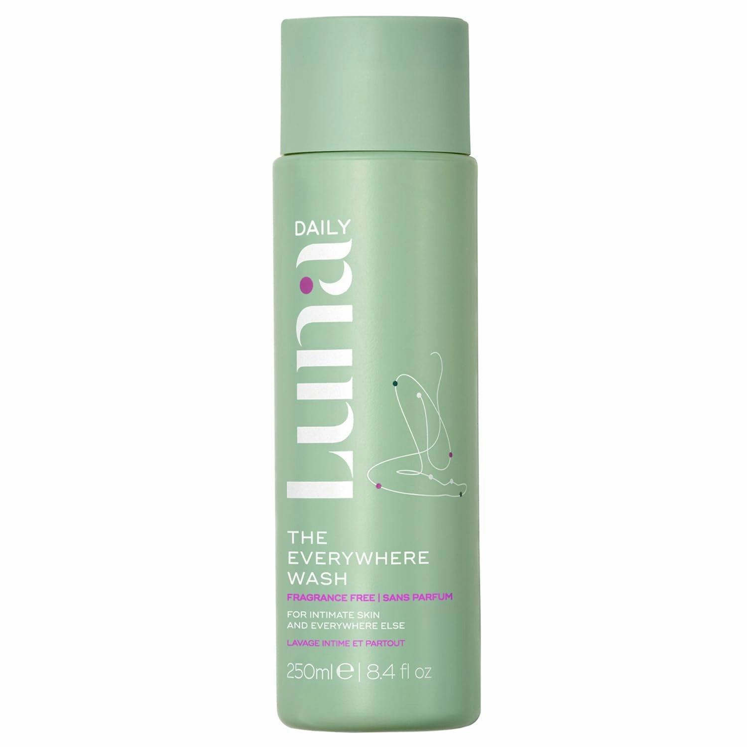 Fragrance-Free Feminine Wash, Unscented | pH-Balanced Body Wash for Sensitive Skin | Hydrating & Moisturizing Cleanser for Dry Skin | Gentle & Pregnancy-Safe, 250ml