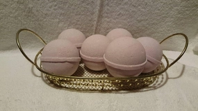 French Lilac Fizzies: 3 FRENCH LILAC Luxury Bath Bomb Fizzies, Large 5 Oz Each, Natural, Handmade in the USA with Shea, Mango & Cocoa Butter, Ultra Moisturizing (French Lilac FBA)
