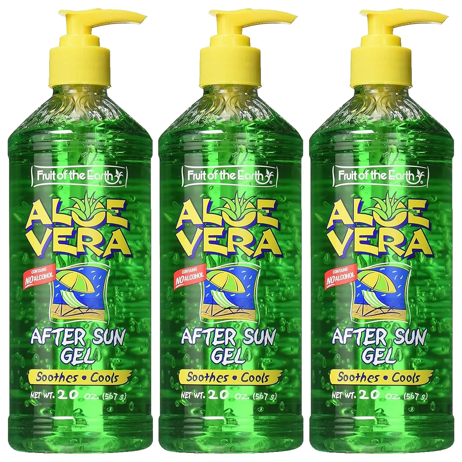Fruit Of The Earth Fruit Of The Earth Aloe Vera After Sun Gel, 20 oz (Pack of 3) by Fruit of the Earth