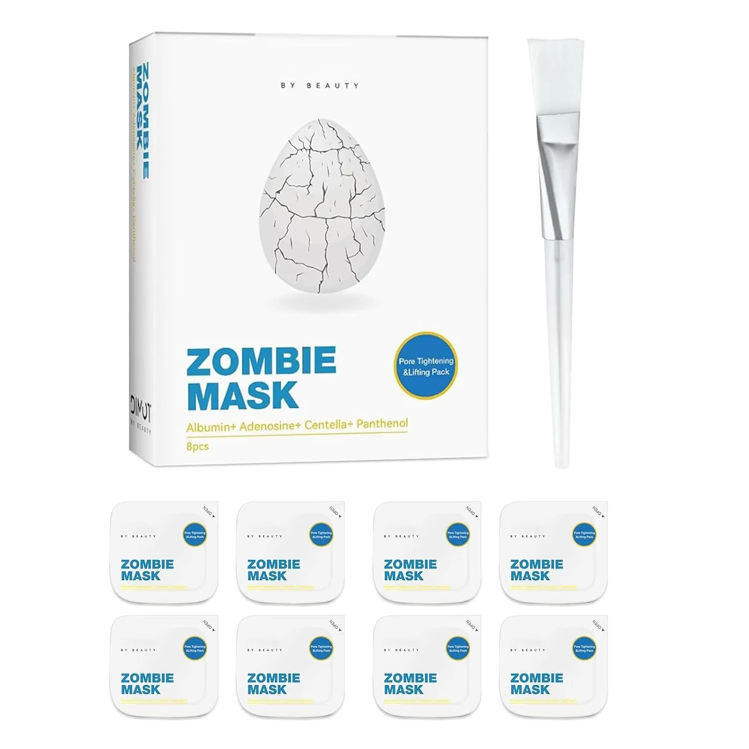 fugit Zombie Facial Mask-2025 New Zombie Mask Skin Care, Hydrating Skincare Face Mask For Smooth Skin Repair,Pore Tightening & Lifting,Firming Skin Wash Off Face Mask (1 set)