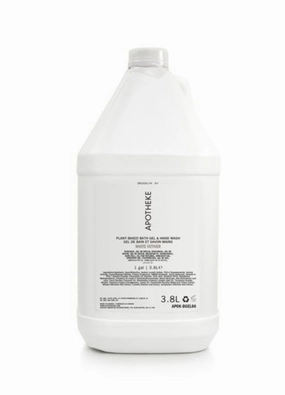 Fuzzion Apothekae Canvas Plant Based Body Wash Shower Gel - 1 Gallon