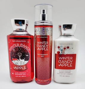 Generic Bath & Body Works - Winter Candy Apple - 3 pc Trio Bundle - Shower Gel, Fine Fragrance Mist and Super Smooth Body Lotion, 3 pc Bundle