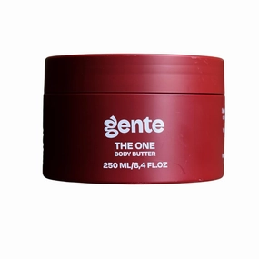 Gente Beauty The One Body Butter Intense Moisturizer with Cupuaçu, Hyaluronic Acid & Pracaxi Oil for Deep Hydration & Smooth Skin– 8.4 fl oz