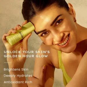 Golden Hour Glow Face Serum with Niacinamide, Alpha Arbutin, Hyaluronic Acid Moisturizer, Aloe Vera Extract & Kakadu Plum| Non Sticky Serum for Men & Women & All Skin Types,30Ml