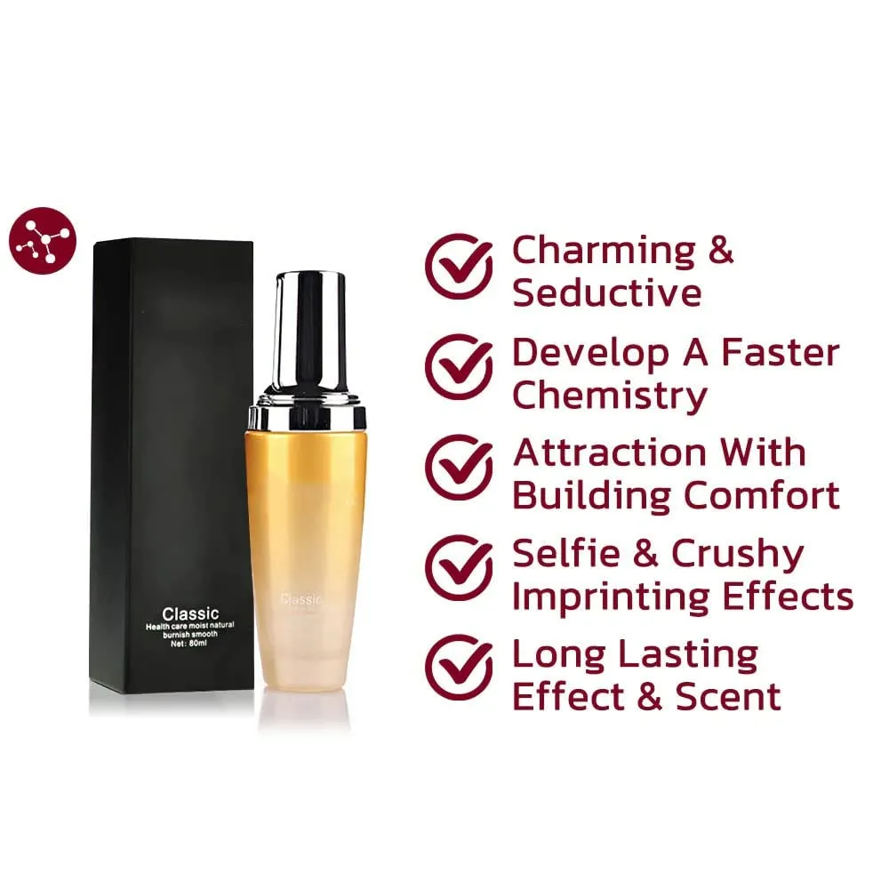 Golden Lure Pheromone Hair Oil, 80ml, Luodais Hair Oil, Luodais Classic Hair Serum, Leave-In Perfume Hair Care Oil (Intoxicating fragrance)