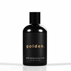 Golden Grooming Co. Exfoliating Scrub for Men | Deep Cleansing Face Wash with Coconut Oil & Aloe Vera | Refreshes & Revitalizes Skin – For All Skin Types, 4oz