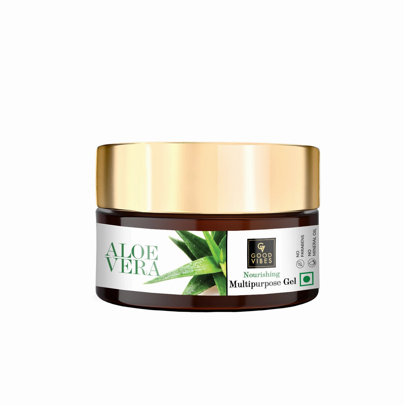Good Vibes Aloe Vera Nourishing Multipurpose Gel |Anti-Acne, Ageing | With Neem | No Parabens, No Sulphates, No Mineral Oil, No Animal Testing (100 g)