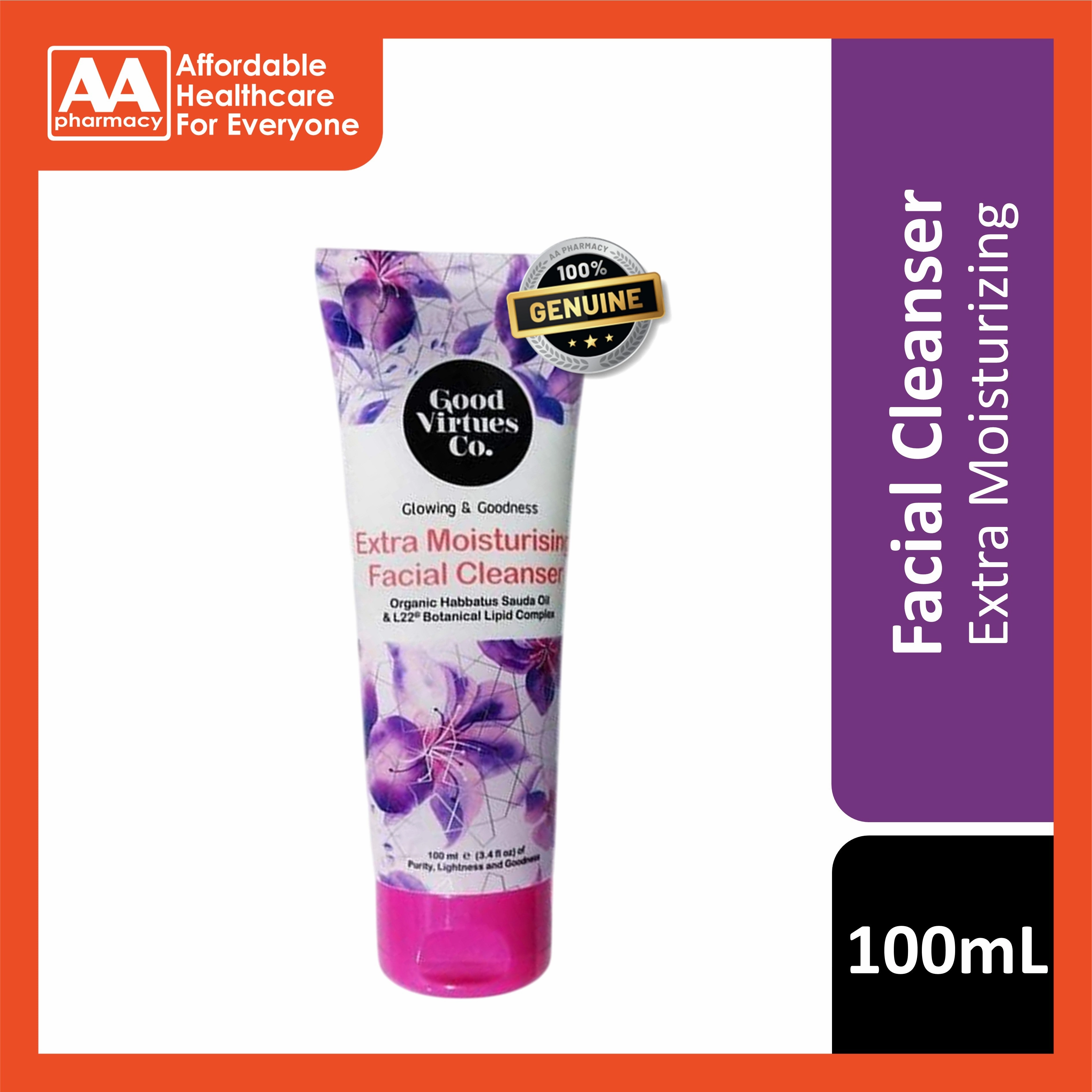 Good Virtues Co. Extra Moisturizing Facial Cleanser 100mL