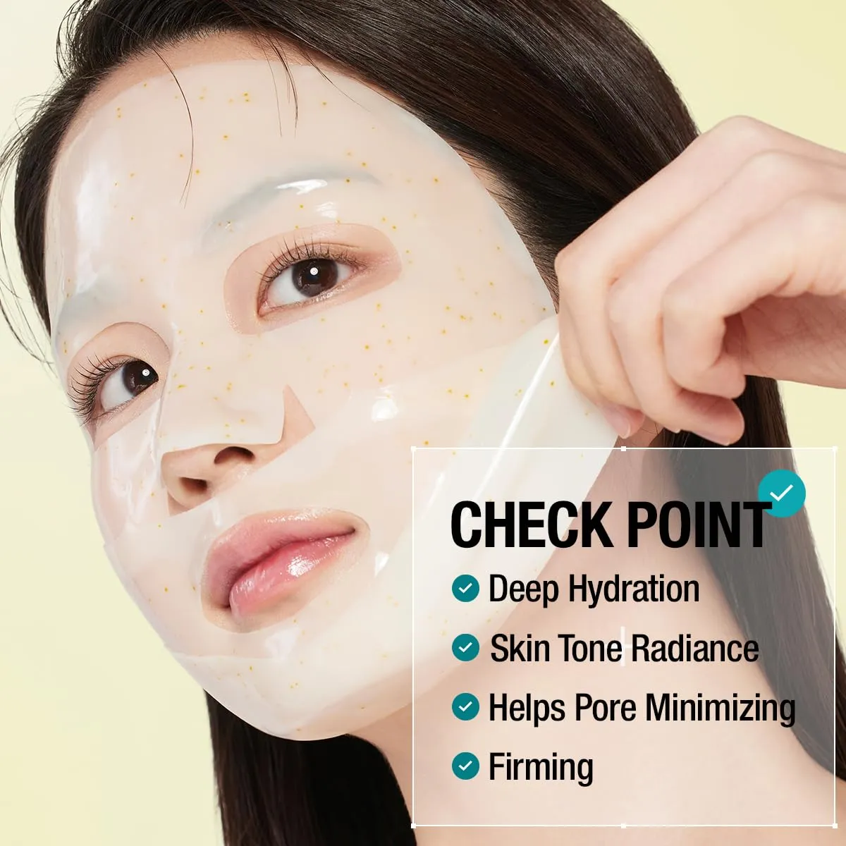 GOODAL Green Tangerine Vita C Collagen Gel Mask, Deep Moisturizing, Glowy Skin, Overnight Facial Mask, Travel Essential, Korean Skin Care [5EA]
