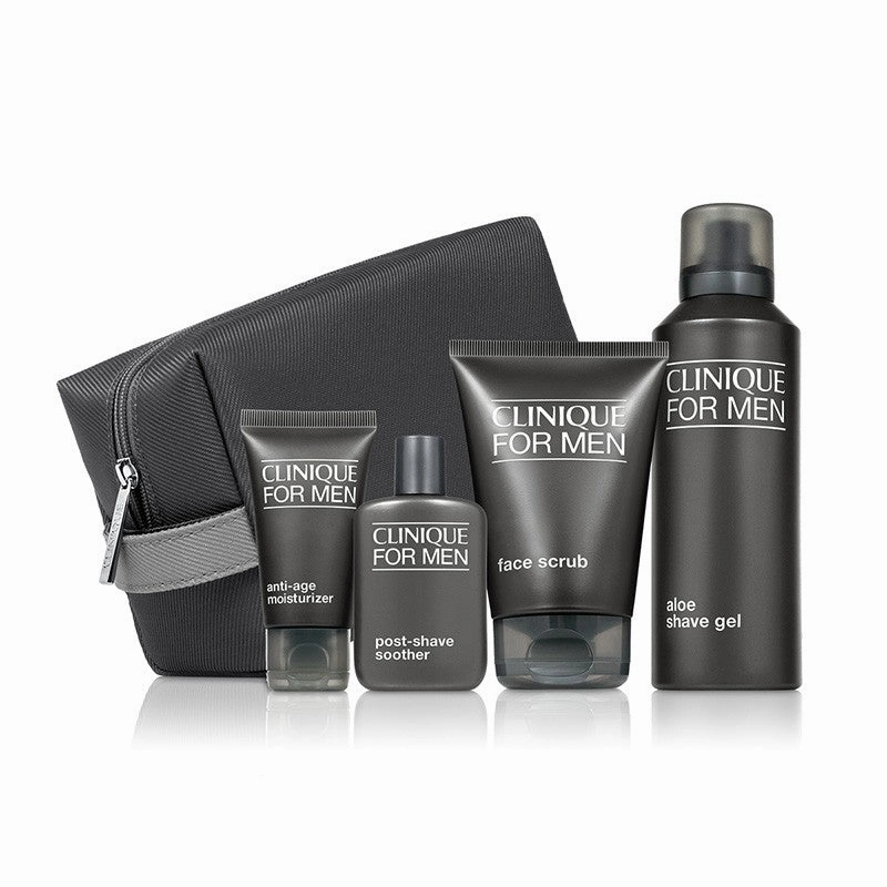 Great Skin for Him skin care set for men Face Scrub 100ml   Anti-Age Moisturizer 100ml   Post-Shave Soother 35ml   Aloe Shave Gel 41ml