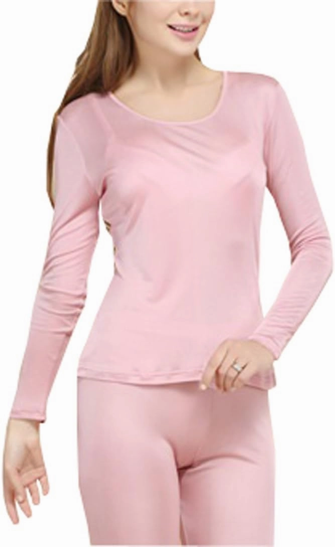 Grenasasilk Womens Silk Long Underwear Mulberry Silk Long Johns Silk Thermal Underwear Sets Cold Weather Base Layer