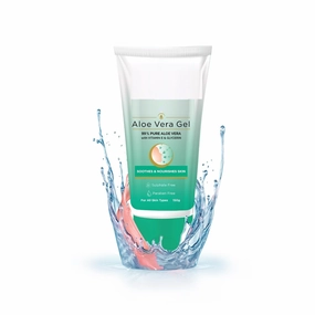 GT Aloe Vera Gel For Face | 150g | Moisturizer For Face With 99% Pure Natural AloeVera, Vitamin E & Glycerin For Hydrating Skin, Body & Hair | No Parabens, No Sulphates