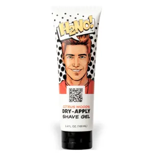 H2NO! Citrus Woods Dry-Apply Shave Gel 3.4oz Natural Non-Foaming Aloe Detailing Shave Gel