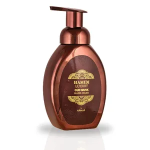 Hamidi Luxury Oud Musk Hand Wash 350ml (11.9 OZ) Indulge In A Premium Liquid Hand Soap With An Enticing Musk Scent, Rejuvenates And Nourishes Your Skin, Experience The Ultimate Moisturizing Hand Wash