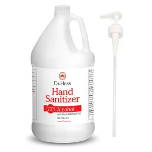Hand Sanitizer Gel, 70% Alcohol, Enhanced with Aloe Vera to Soothe Skin, Kills Germs & Prevents Hand Dryness, Large Hand Sanitizer With Pump, 1 Gallon