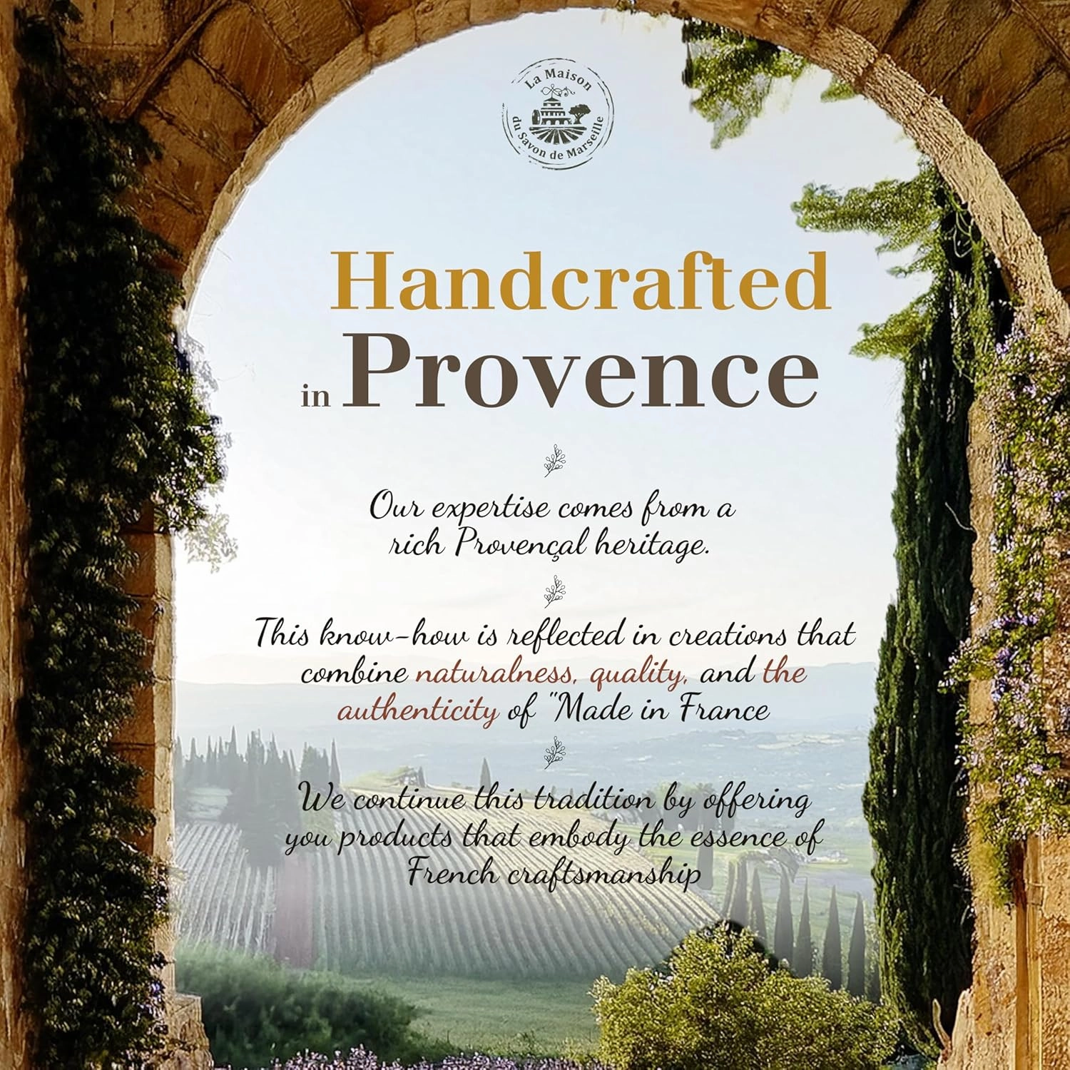 Hand & Body Soap Bars Trio - Olive Oil Moisturizing French Soap with Organic Shea Butter - Rich Creamy Lather - 97% Natural Ingredients - Solid Bath Cleanser Made in Provence - 3x4.4 oz