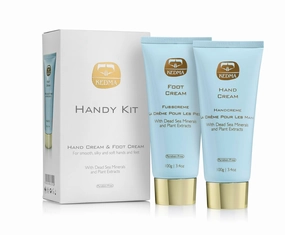 Hand & Foot Cream Set – Daily Moisturizing Creams with Dead Sea Minerals, Aloe Vera & Olive Oil – Nourishing Skincare for Dry, Cracked Hands and Feet | 3.4 Oz each / 100g