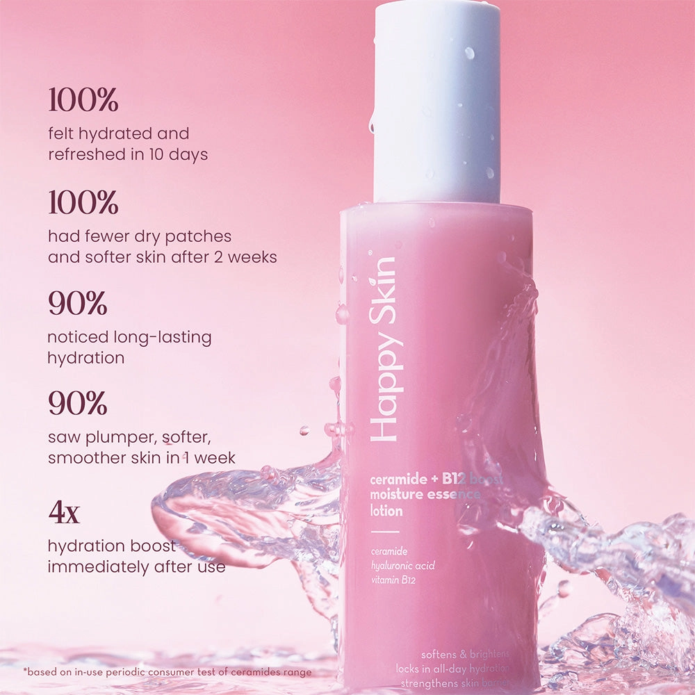 Happy Skin Ceramide   B12 Boost Moisture Essence Lotion