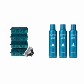 Harry's Razor Blades Refills   Shave Gel Bundle (14 Count)