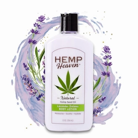 Hemp Heaven Moisturizing Body Lotion - Lavender Dreams scent made with Natural Hemp Seed Oil, For Men & Women, 12 oz