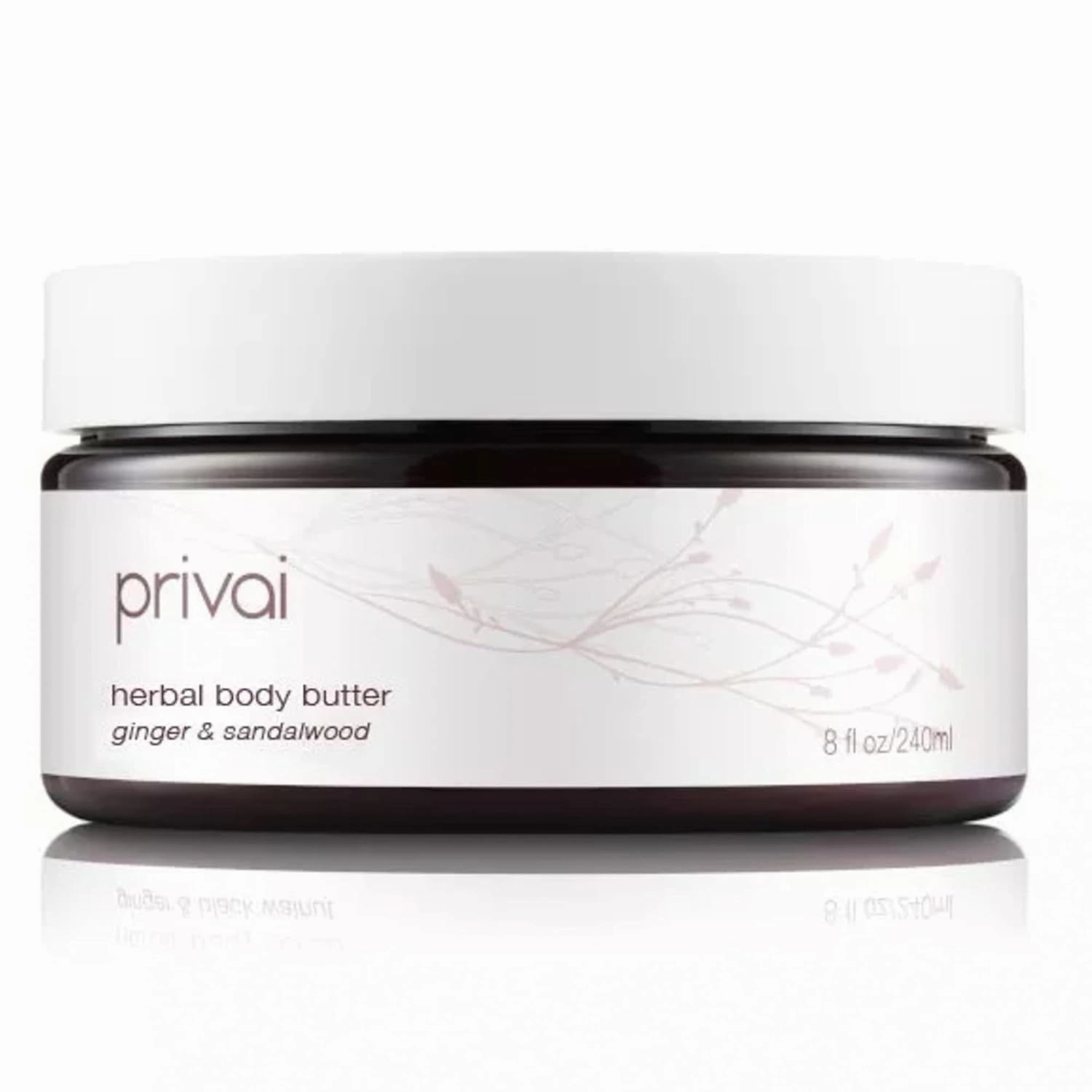 Herbal Body Butter, 8 fl oz, Shea Butter, Ginger & Sandalwood, Highly Nourishing For Dryness