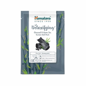 Himalaya Detoxifying Charcoal & Green Tea Bamboo Sheet Mask - 30ml