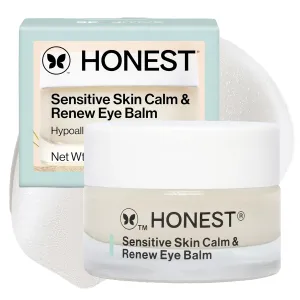 Honest Beauty Sensitive Skin Calm   Renew Eye Balm | Moisturizing   Firming | Hypoallergenic, Fragrance Free, Vegan | 0.5 oz