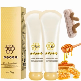 Honey Tearing Masks For Blackheads, Honey Peel Off Face Mask, Blackhead Remover& Deep Cleansing Face Peel Mask, Hydrating, Moisturizing (2pcs)