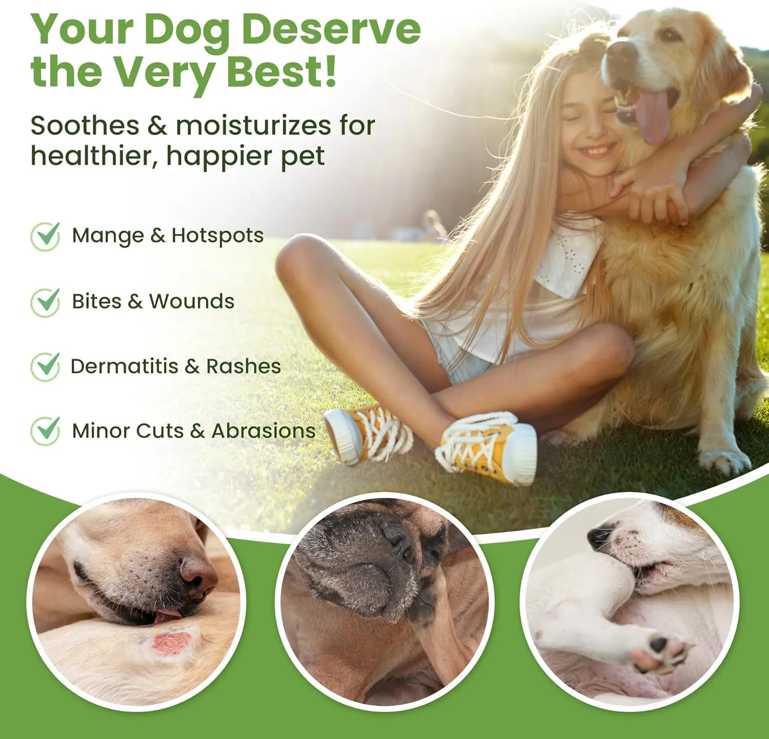 Hot Spot Treatment for Dogs, Cats & Pet Wound Care: Healing Ointment for Pets Itchy Skin Relief, Dry Skin Treatment, Natural Allergy Relief, Dog Paw Balm   Manuka Honey, Aloe Vera, Vitamin E (2 Oz.)