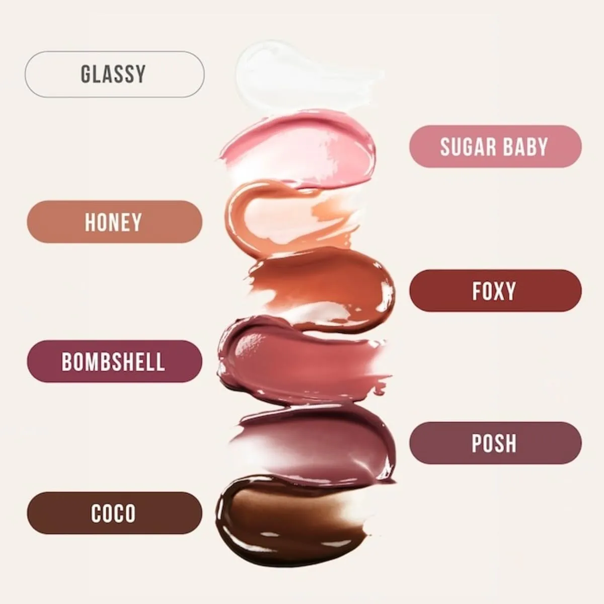 Huda Beauty Faux Filler Extra Shine Lip Gloss - Honey (light peachy nude) .13 oz / 3.9 ml