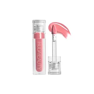 Huda Beauty Faux Filler Extra Shine Lip Gloss - Sugar Baby (Light Pink) .13 oz / 3.9 ml