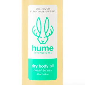 HUME SUPERNATURAL Dry Body Oil Spray - Moisturizing Oil for Dry Skin, After Shower Body Oils for Women and Men, Dry Oil Body Spray, Nourishing, Hydration, Glow, Desert Bloom, 1-Pack