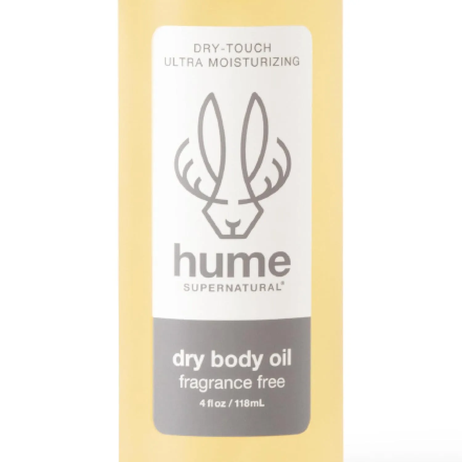 HUME SUPERNATURAL Dry Body Oil Spray - Moisturizing Oil for Dry Skin, After Shower Body Oils for Women and Men, Oil Body Spray, Nourishing, Hydration, Glow, Fragrance Free, 1 Pack